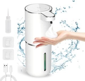 Automatische Zeepdispenser – Wandmontage met Infraroodsensor – Schuimzeepdispenser – USB Oplaadbaar, Contactloos voor Keuken en Badkamer