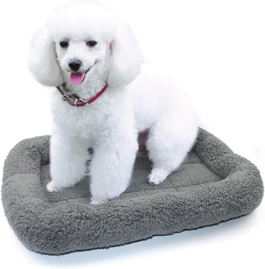 Zacht pluche huisdierbed met antislip onderkant voor honden en katten, 16 x 22 inch