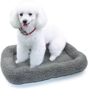 Zacht pluche huisdierbed met antislip onderkant voor honden en katten, 16 x 22 inch