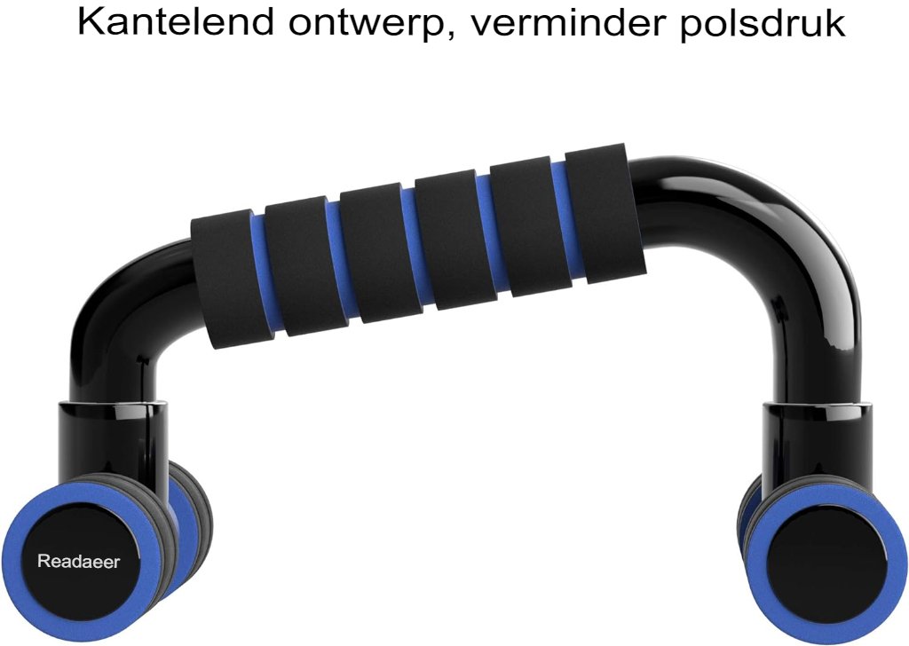 Push-up Beugels - Opdruksteunen met Handgrepen - Ergonomisch Ontwerp - Set van 2 - Zwart