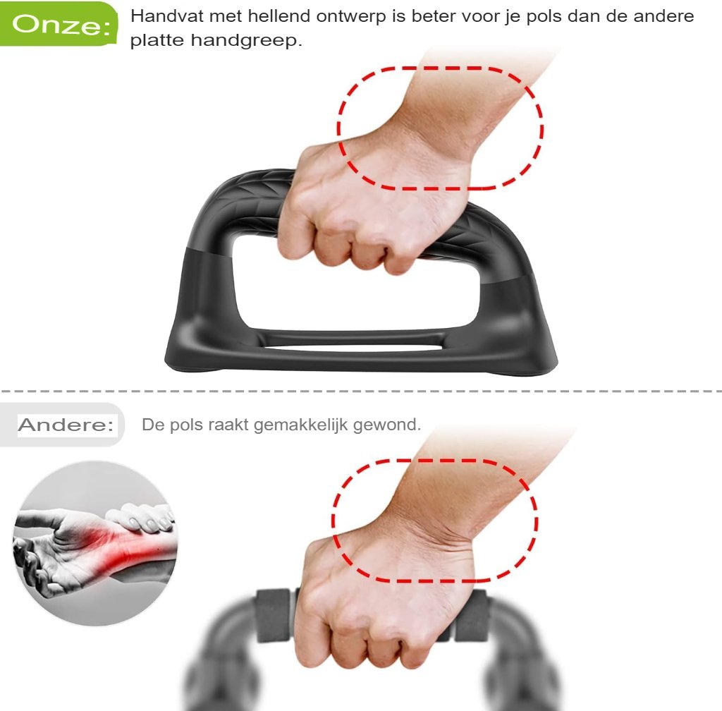Parallettes calisthenics handsteunen set van 2 stalen frame