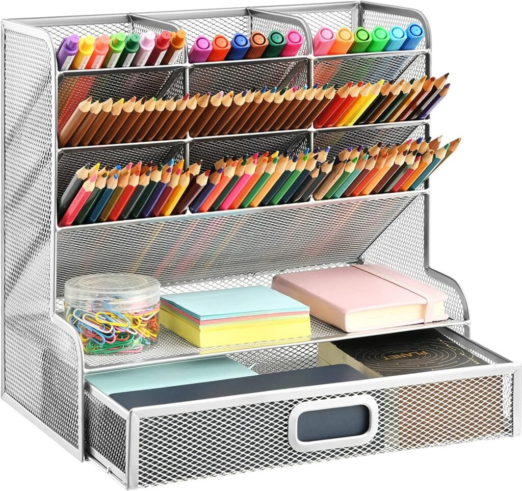 Pennenhouder - Pen Organizer voor Bureau en Kantoor - Bureau Organizer voor Pennen en Papier - Multifunctionele Opbergdoos