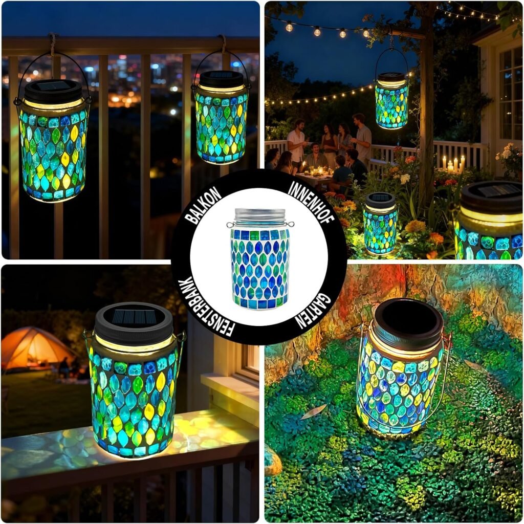 Tuinverlichting op zonne-energie met LED lichtketting voor buiten