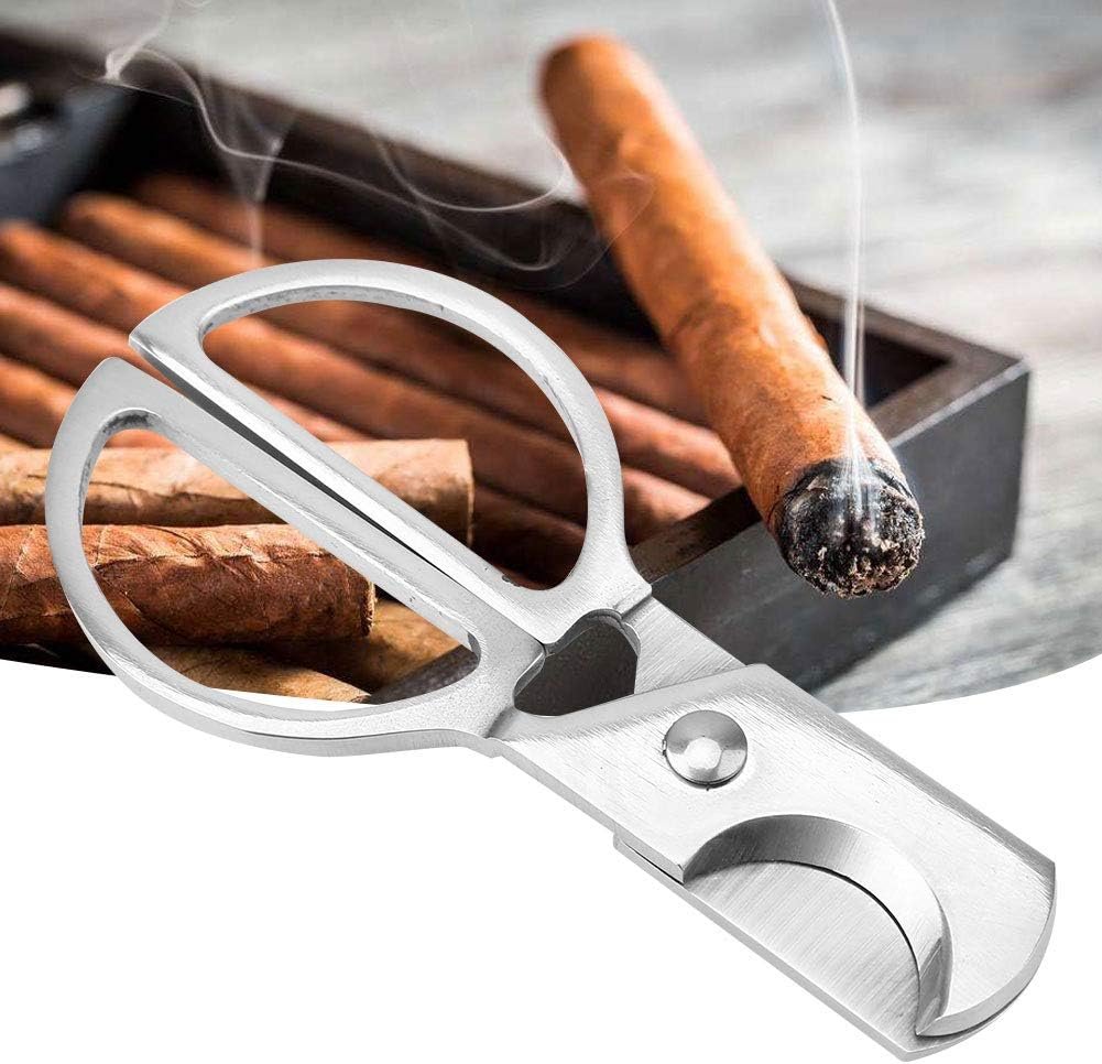 Sigarenknipper RVS Zwart - Sigarenschaar met Dubbele Snede - Compact en Draagbaar - 7 x 4 cm