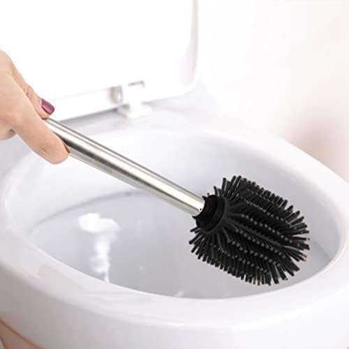Siliconen Toiletborstel - Hygiënische WC Borstel voor Toiletpot - Zachte Reinigingsborstel - Duurzaam Badkameraccessoire