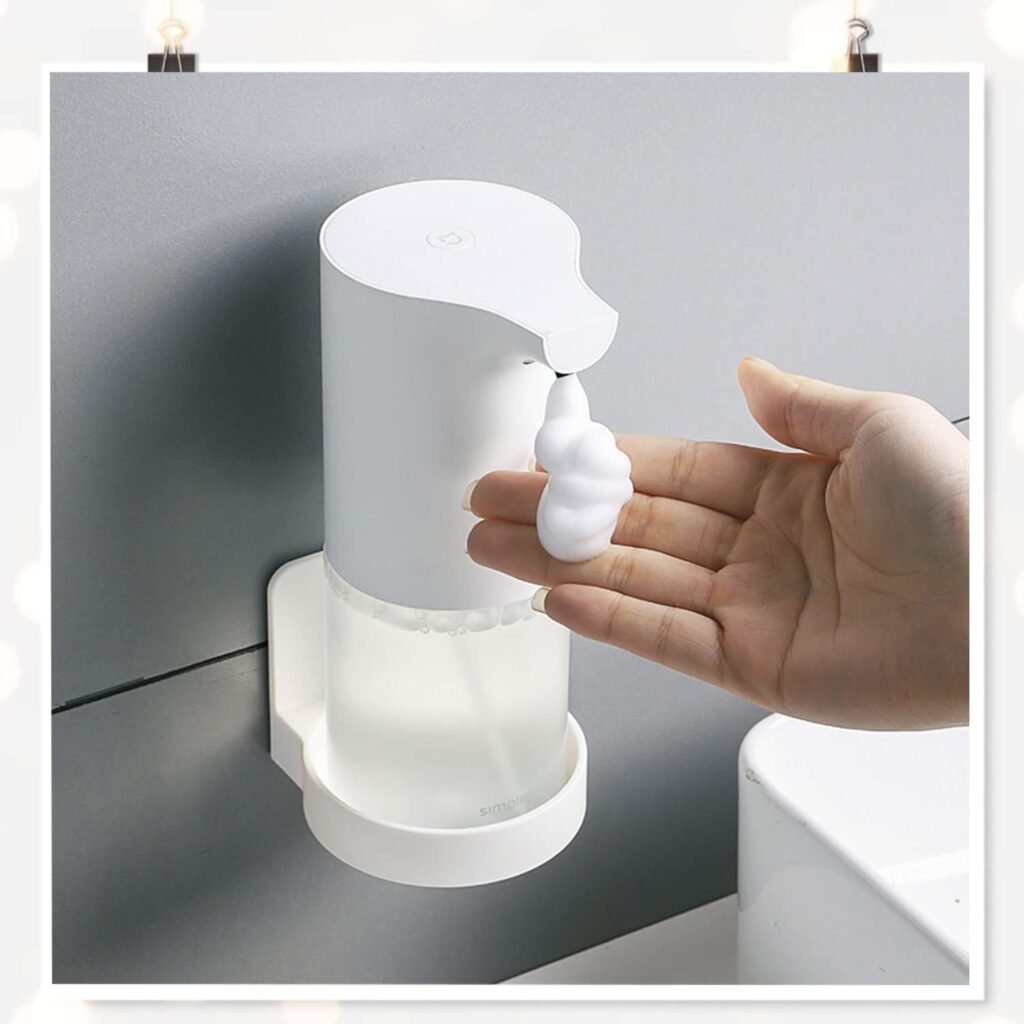 Witte zelfklevende zeepdispenser houder set van 2 voor shampoo en douchegel in badkamer of keuken