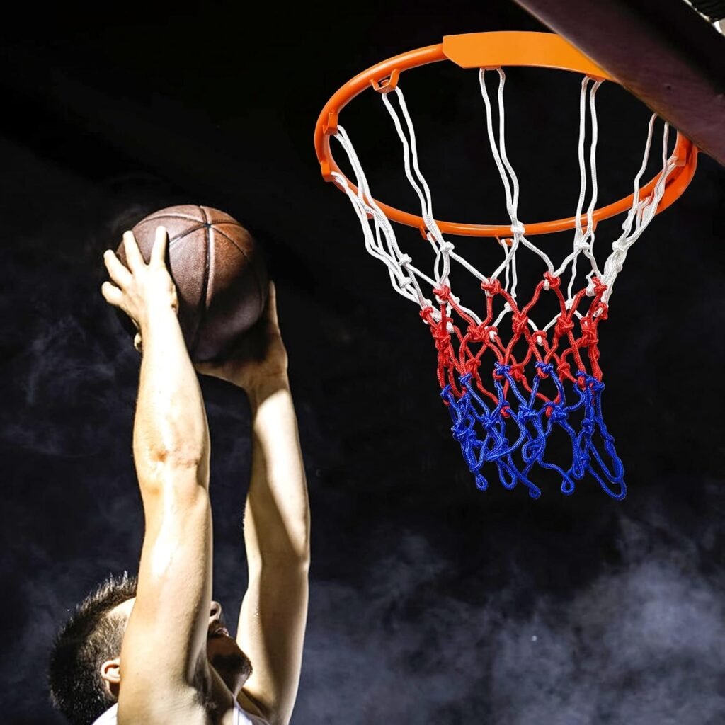 Basketbalhoepel voor binnen en buiten met basketbalnet, geschikt voor basketbaltraining