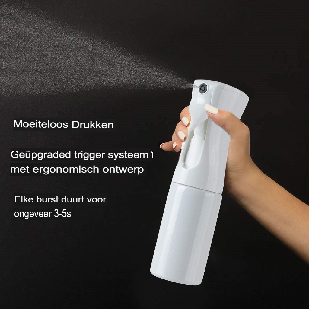 Transparante 200 ml nevelspuitfles voor haar- en huidverzorging
