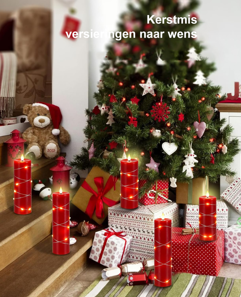 LED Kaarsen Set - Oplaadbare Draadloze Kaarsen met Realistisch Vlambeeld - Afstandsbediening en Timer - Inclusief Laadstation