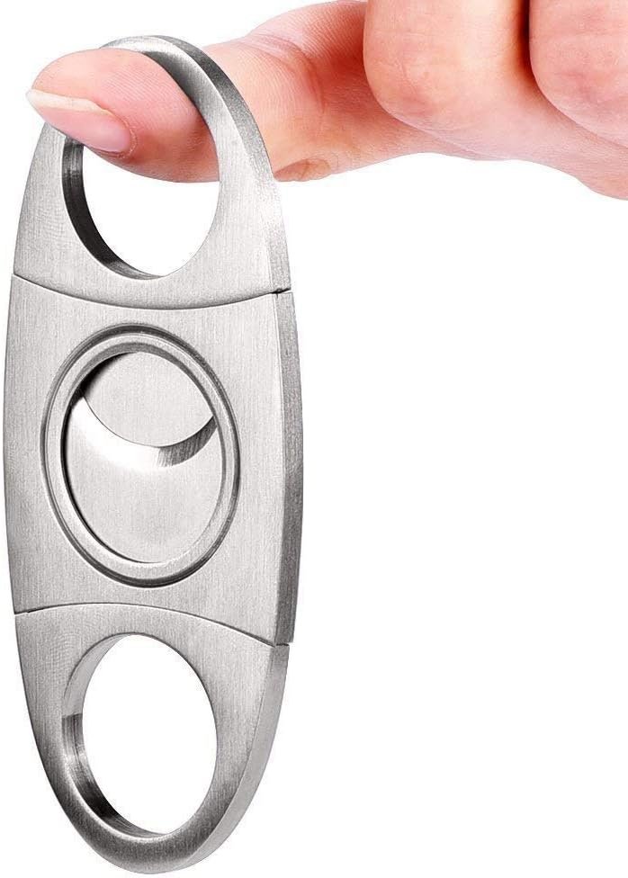 Sigarenknipper RVS - Dubbelzijdige Sigarenknipper - Precisie Snijblad - Compact Formaat - 9 x 4 x 1 cm
