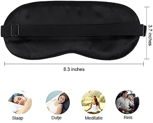 Slaapmasker - Verstelbaar Oogmasker - Lichtgewicht Blinddoek voor Diepe Slaap - Lichtblokkerend Ontwerp en Verstelbare Band