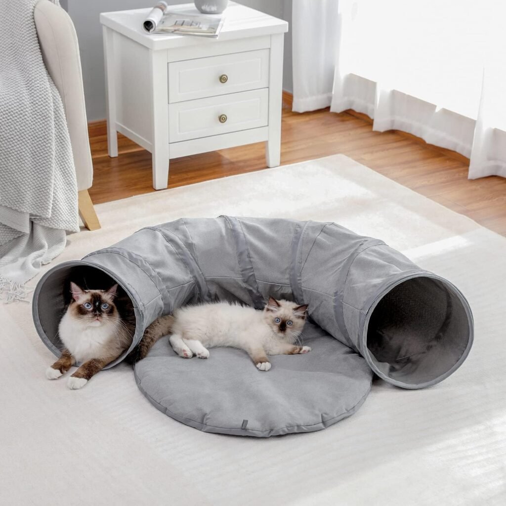 Kattentunnel Opvouwbaar - Interactief Kattenspeelgoed - Stimulerend Speelplezier - Voor Binnen en Buiten