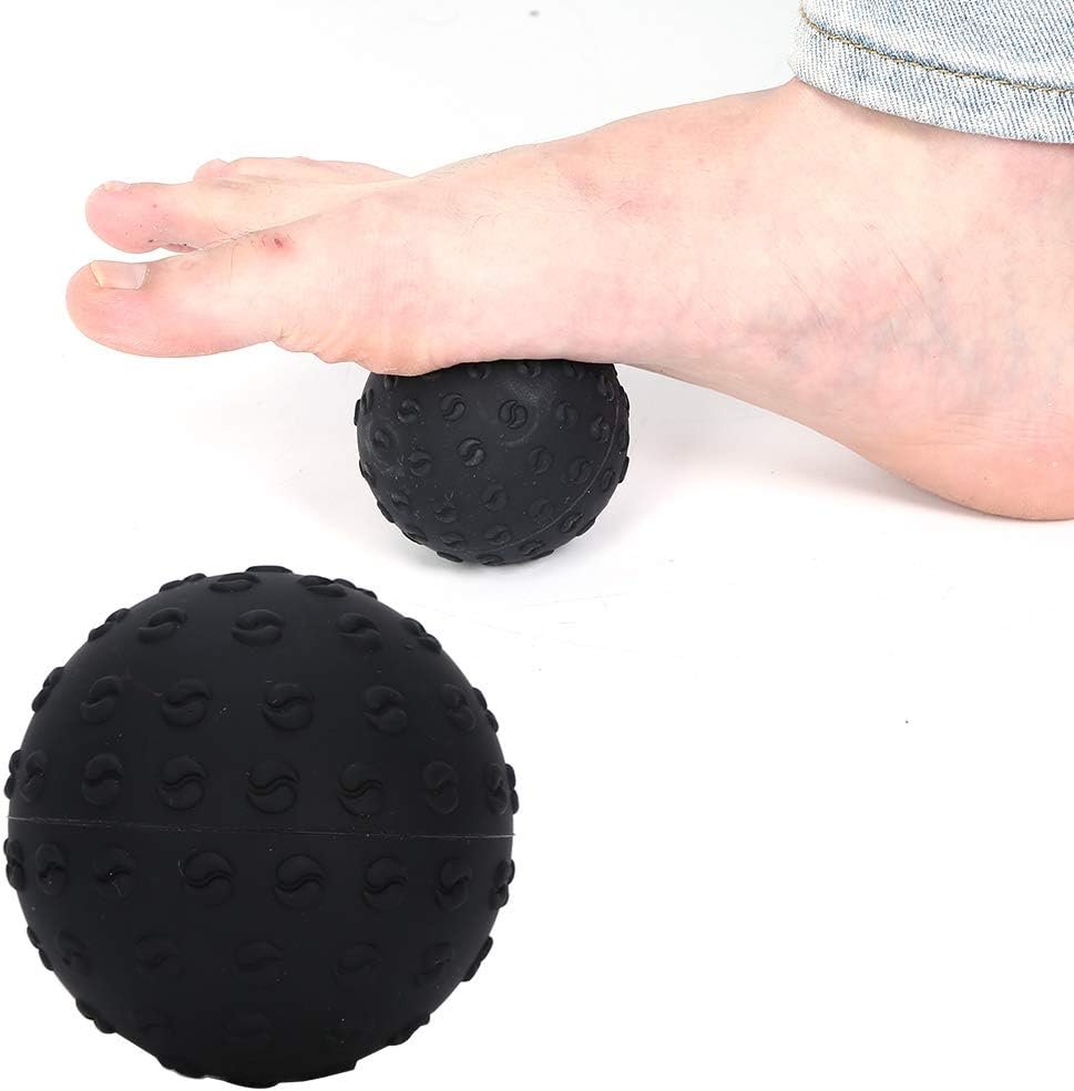 Siliconen triggerpoint massageballen set voor myofasciale release en plantaire fasciitis