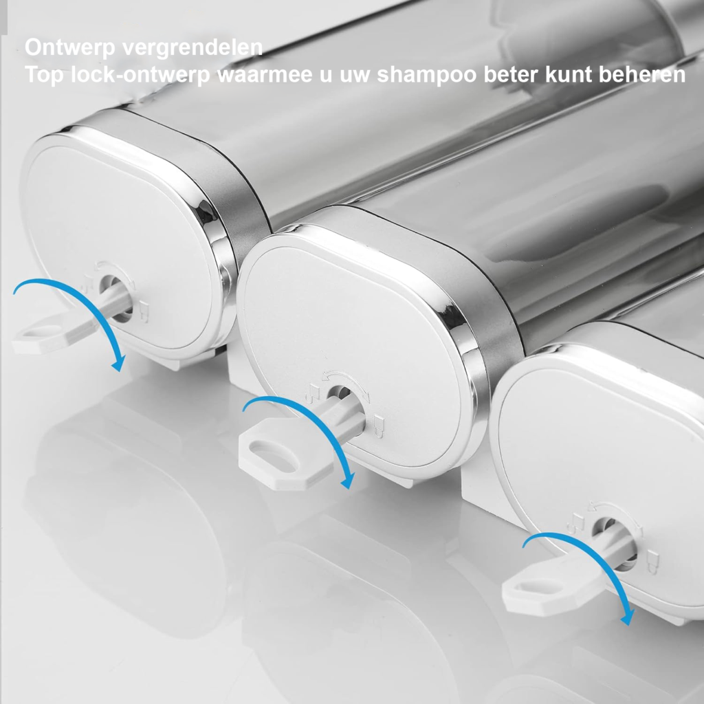 Wandgemonteerde handzeepdispenser met navulbaar reservoir