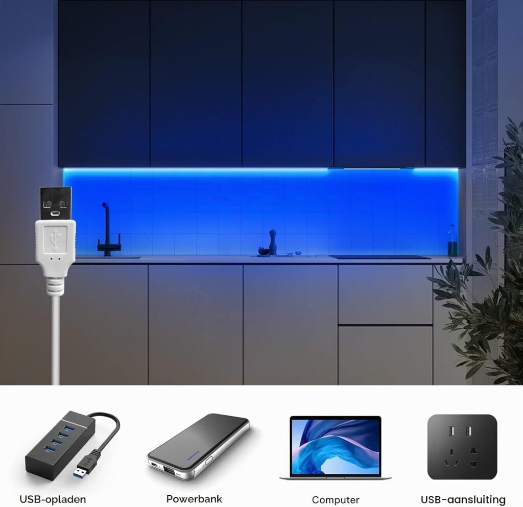 LED Strip TV Achtergrondverlichting - COB LED Band - Dimbaar Warm Wit 3000K - 2 Meter - Interieurdecoratie