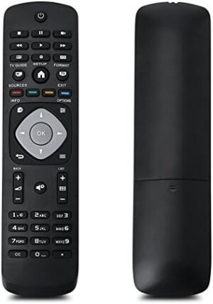 Universele zwarte afstandsbediening voor tv en audioapparatuur, geschikt als vervanging voor bestaande afstandsbedieningen