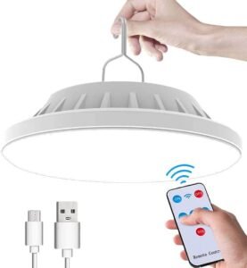 LED Campinglamp op Zonne-energie – Draagbare Buitenlamp met USB Oplaadbaar – Afstandsbediening – Krachtige Verlichting voor Kamperen en Outdoor