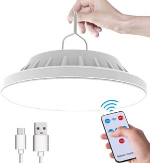 LED Campinglamp op Zonne-energie - Draagbare Buitenlamp met USB Oplaadbaar - Afstandsbediening - Krachtige Verlichting voor Kamperen en Outdoor