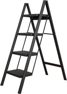 Inklapbare Trapladder – Lichtgewicht Huishoudtrap met Antislip Design – Compact en Draagbaar – Voor Klussen in en Om het Huis