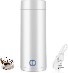 Mini thermoskan 350 ml van RVS 304 – Compacte thermosfles voor reizen en kamperen – Warmtebehoud met automatische uitschakeling