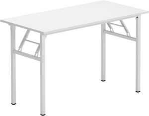 Opvouwbaar Bureau 100 x 60 cm – Inklapbare Computertafel – Kantoor- en Vergadertafel – Wit