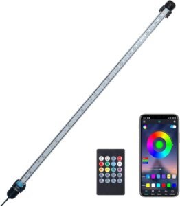 Aquariumverlichting – LED Verlichting met Controller en Bluetooth – Daglichtsimulatie en Maanlichteffecten – 20 Watt, 47 cm