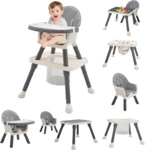 Kinderstoel met Slaapbank 2-in-1 – Opvouwbare Kinderbank met Teddy Bont Hoes – Kinderfauteuil voor de Kinderkamer – Beige