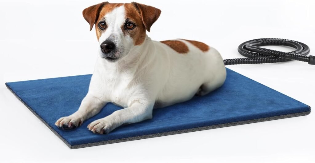 Elektrische verwarmingsmat voor honden en katten met constante temperatuur, zachte warmtedeken voor huisdieren van (L 50x65cm)