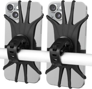 Fietstelefoonhouder Universeel – Verstelbare Smartphonehouder voor Fiets en Motor – Waterdicht – Geschikt voor Schermen tot 6,5 inch – Zwart