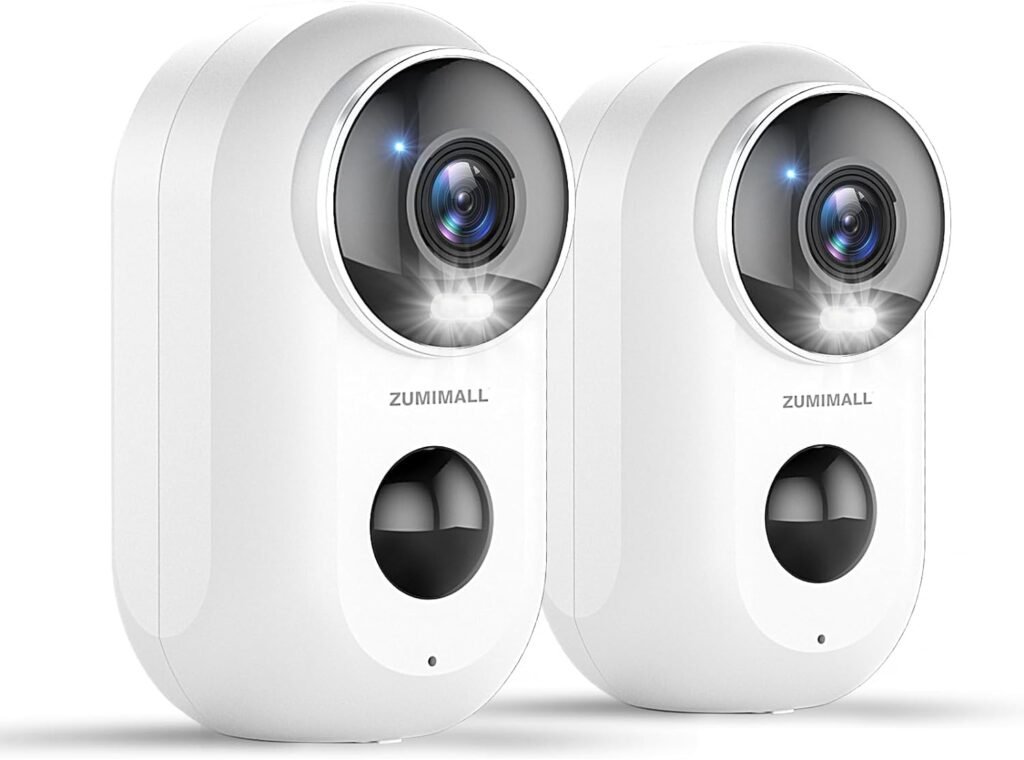 2K beveiligingscamera met wifi, draadloze 3MP bewakingscamera voor binnen en buiten met PIR-bewegingsdetectie, nachtzicht en IP66 waterdichtheid