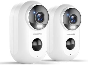 2K Bewakingscamera WiFi Draadloos – Beveiligingscamera voor Binnen en Buiten – PIR Bewegingsdetectie en Directe Waarschuwingen – 3MP, Nachtzicht en IP66 Waterdicht