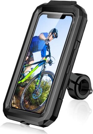 Waterdichte telefoonhouder voor fiets en motor met universele stuurmontage