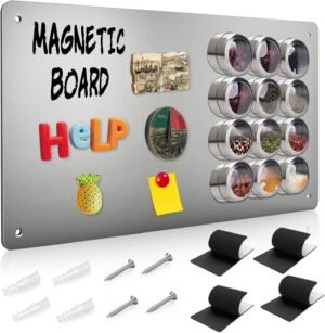 Magnetisch bord met krijtbord van staal voor organisatie en creativiteit thuis, kantoor en klaslokaal