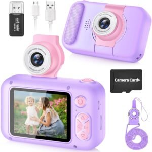 Kindercamera met IPS-scherm – HD Fototoestel voor Kinderen met Filters en Spelletjes – Compacte Digitale Camera met 1080p Video-opname