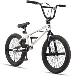 BMX Kinderfiets 20 Inch – Freestyle Fiets voor Jongens en Meisjes – Beginnersfiets met U-rem en Verstelbaar Zadel – Stalen Frame voor Kinderen vanaf 6 Jaar
