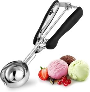 IJsschepper 5 cm – RVS IJslepel – Comfortabel Handvat – Voor IJs, Sorbet en Meloenbollen – 60 mm Trekker