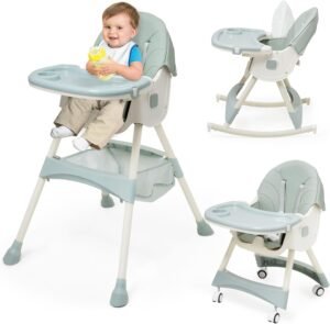 Kinderarmstoel 2-in-1 – Opvouwbare Kinderbank en Slaapbank – Teddy Bont Hoes – Lauriergroen – 44 x 28 cm