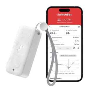 Digitale Thermometer en Hygrometer – Temperatuur- en Luchtvochtigheidsmeter – Groot LCD Scherm – Draadloze Kamerthermometer voor Thuis