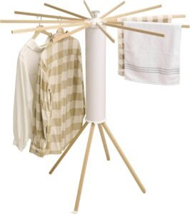 Inklapbaar Droogrek voor Kleding – Draagbaar en Ruimtebesparend Kledingrek – Opvouwbaar Wasrek voor Thuis en Reizen