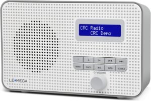 Draagbare DAB+ Radio met FM – Digitale Radio met Dubbele Wekker en Slaaptimer – LCD Display – Walnoothouten Behuizing