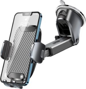 Auto telefoonhouder met zuignap, 360° draaibaar, universeel voor dashboard, raam en bureau, geschikt voor iPhone en Samsung