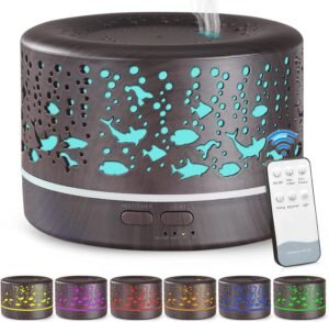 Luchtbevochtiger Ultrasoon – Aroma Diffuser voor Aromatherapie – Vernevelaar voor Slaapkamer en Ontspanning – Verbeterde Luchtkwaliteit