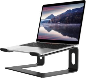 Laptopstandaard – Ergonomische Laptophouder voor Bureau – Laptop Verhoger – Geschikt voor MacBook, Dell en HP