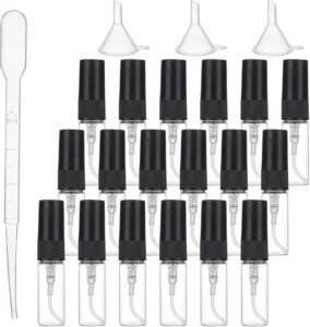 Hervulbare Mini Spuitflessen Set – Reisflesjes voor Vloeistoffen – 40-delige Reisaccessoire Kit – Met Transparante Opbergtas