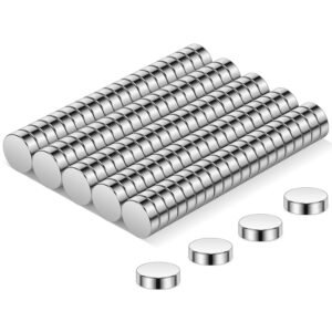 Neodymium Mini Magneten Set 100 Stuks – Zilverkleurige Koelkastmagneten – Kleine Magneetjes voor Whiteboard en Magneetbord