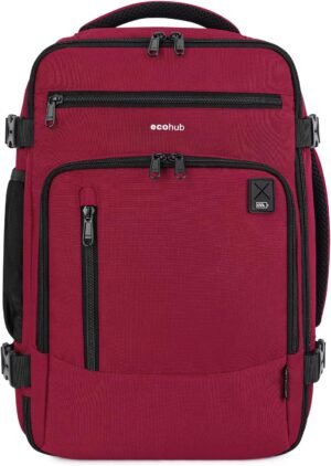Cabinebagage rugzak 40x20x25 cm, 20 liter, waterbestendige handbagage voor onder de vliegtuigstoel