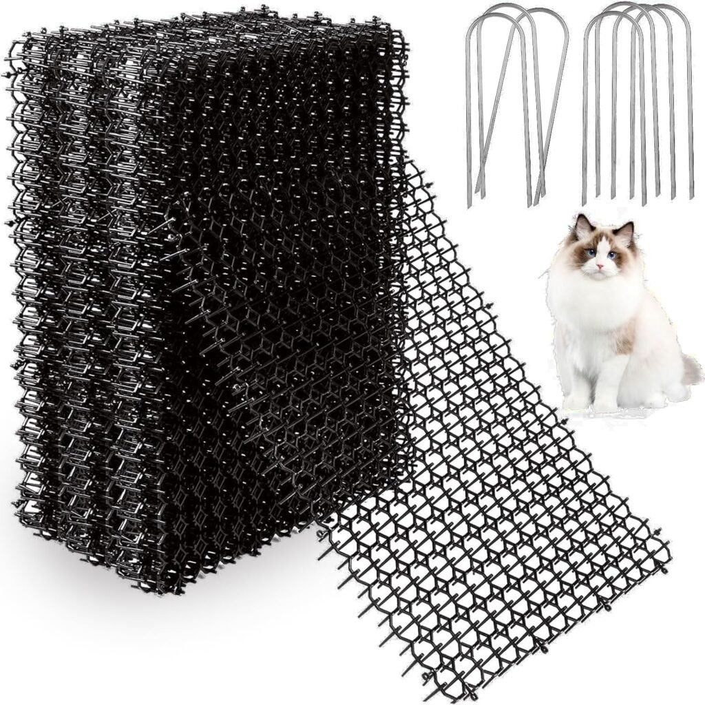Spijkermat kattenverjager 16-delig, anti-kattenmat van 20 x 40 cm voor tuin en buiten