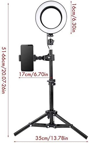 LED ringlamp 6 inch met 3 verlichtingsmodi en instelbare helderheid voor make-up, selfies, fotografie en vlogs