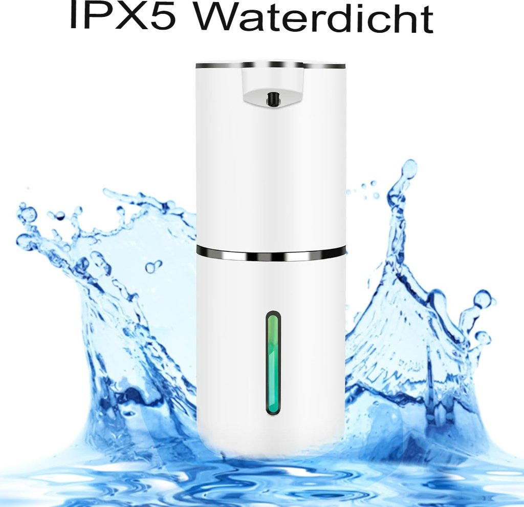 Automatische zeepdispenser met sensor, USB-oplaadbaar, contactloos en geschikt voor wandmontage