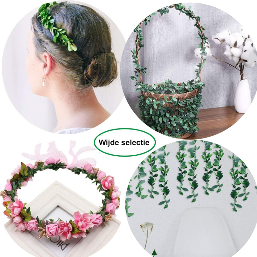 Kunstmatige klimop slinger als groene wanddecoratie voor bruiloft en tuin